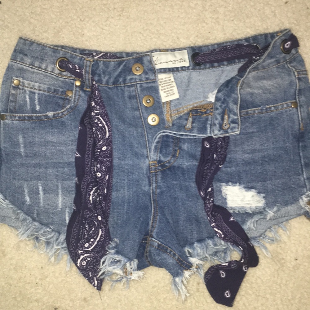 Denim shorts